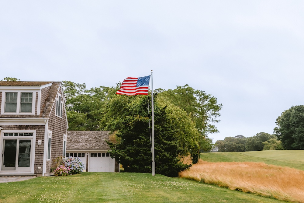 American Flag on Cape Cod