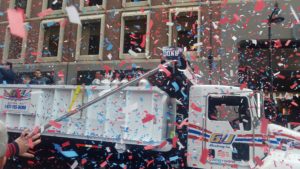 Confetti Shot at Red Sox Parade