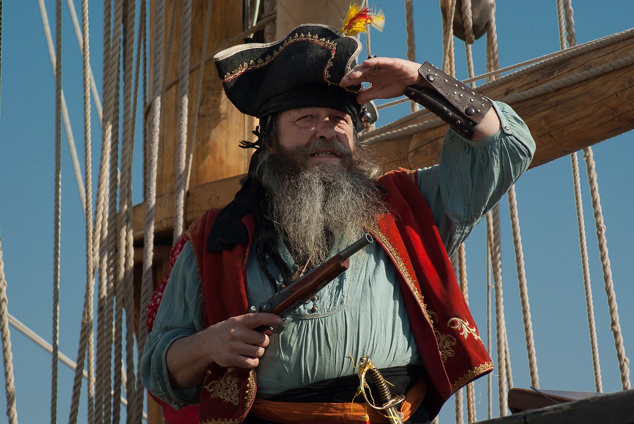 The pirate leader of the Pirate Adventure in Hyannis