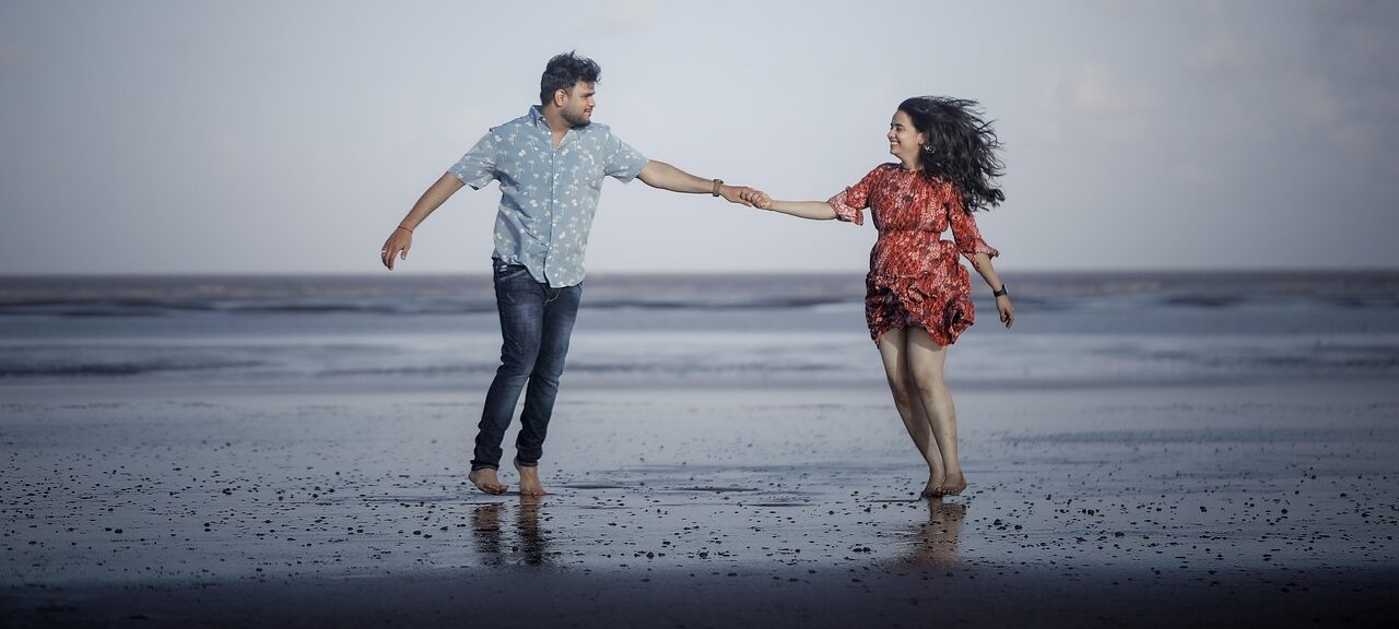 couple on beach