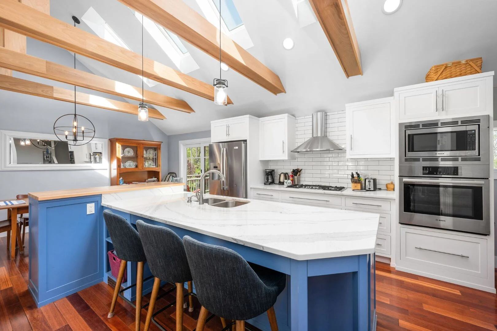 Image of the kitchen at the rental house, Nautical Nook.