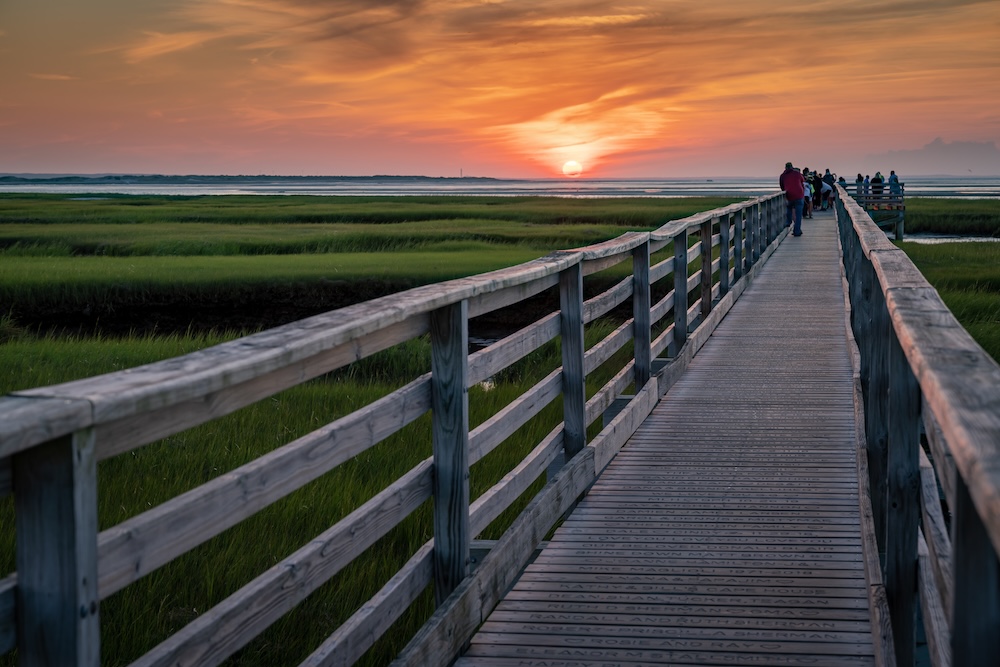 Grey's Beach sunset, West Yarmouth, Cape Cod, MA.